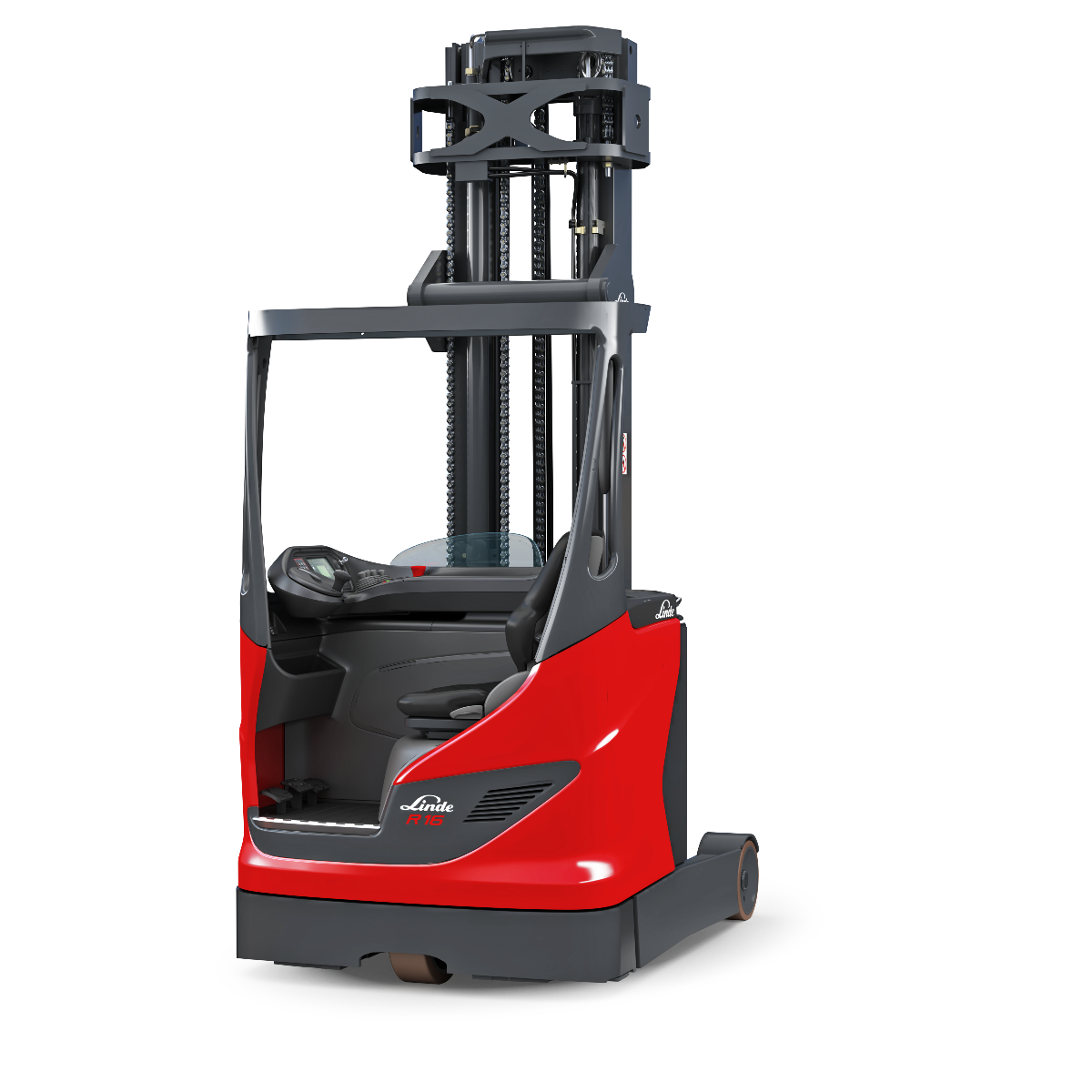 Linde R16 Reachtruck vrijstaand