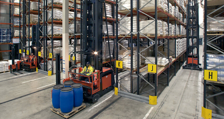 Linde K-truck in chemische industrie