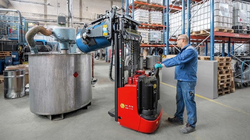 Atex truck in chemische industrie