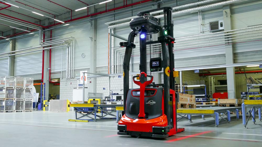 automatische warehouse trucks Linde