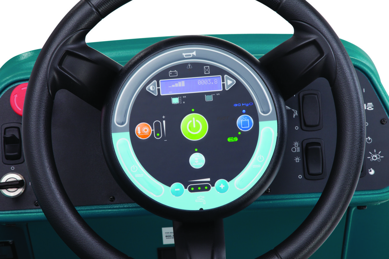 Tennant T17 opzit-schrobzuigmachine touchscreen op het stuur