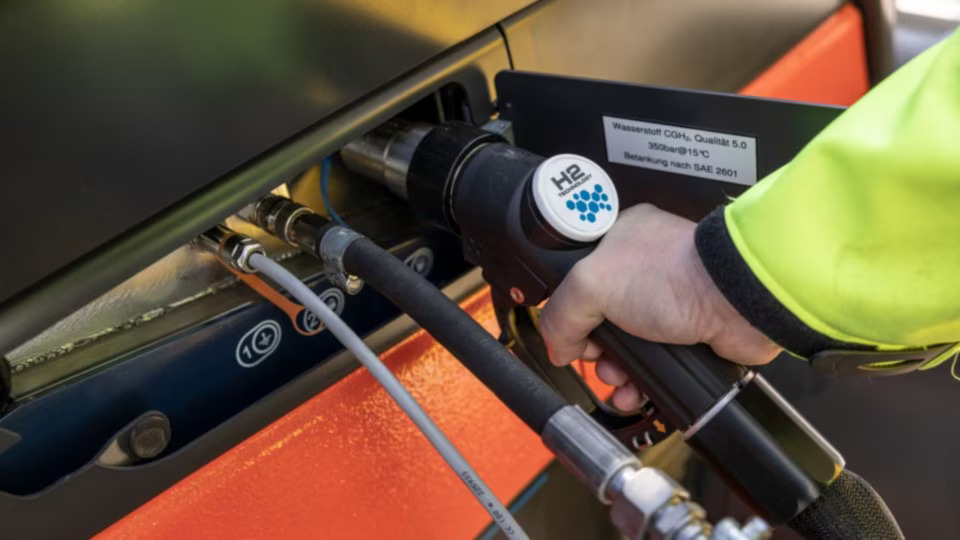 Linde E50 waterstof truck