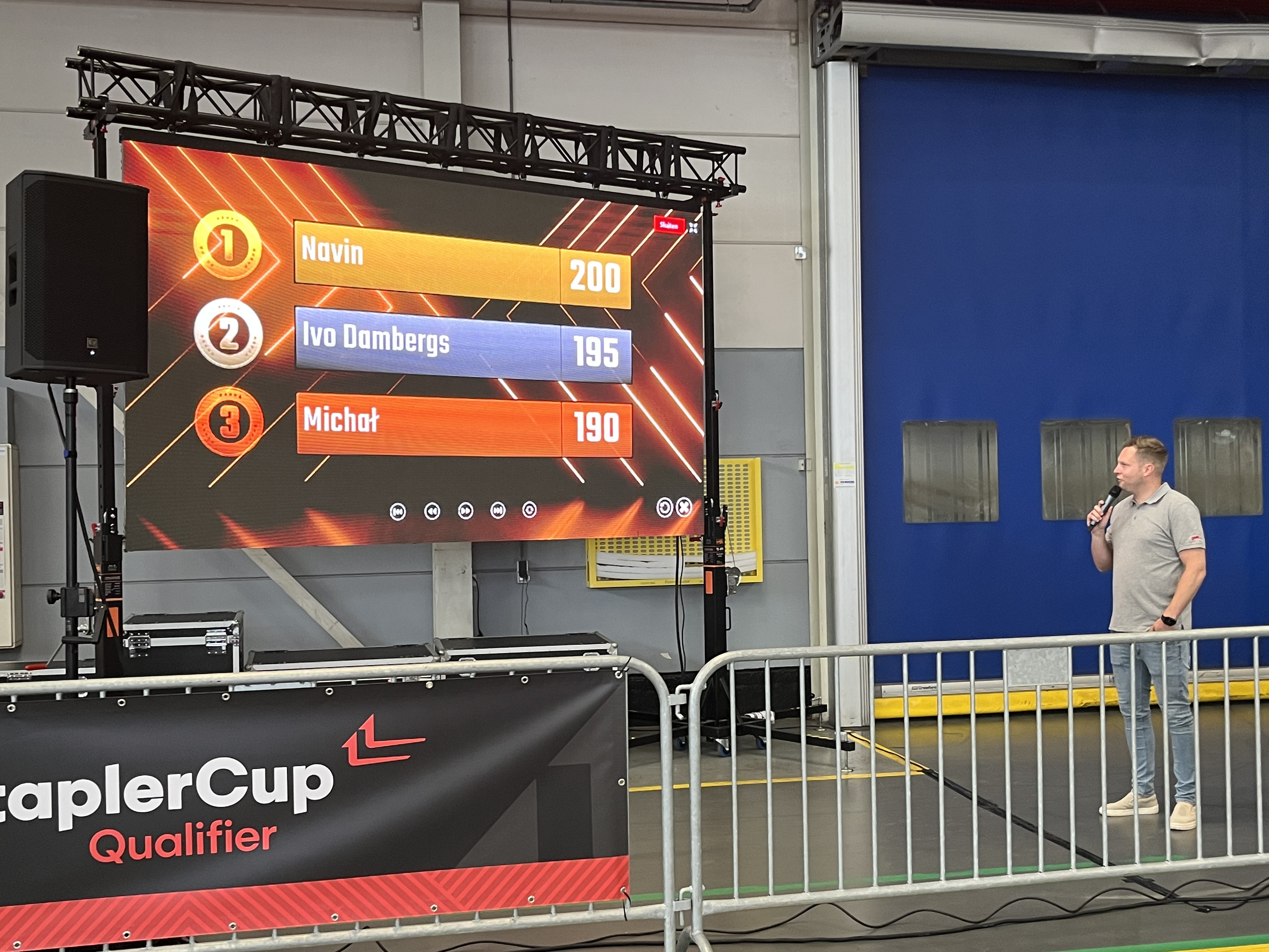 Quiz tijdens HeftruckCup 2025