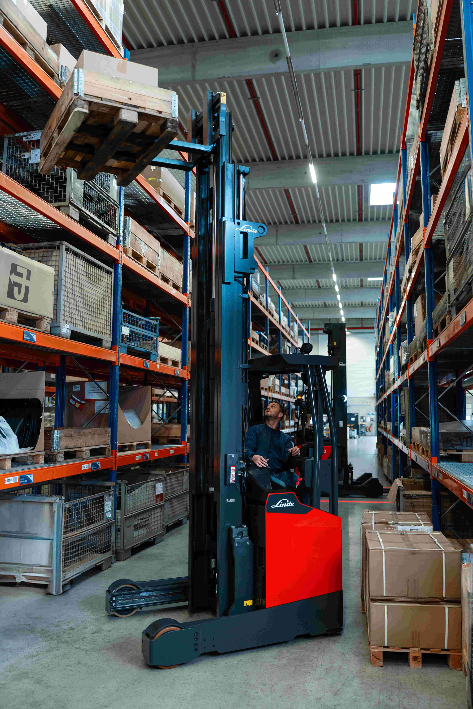 De nieuwe Linde reachtruck