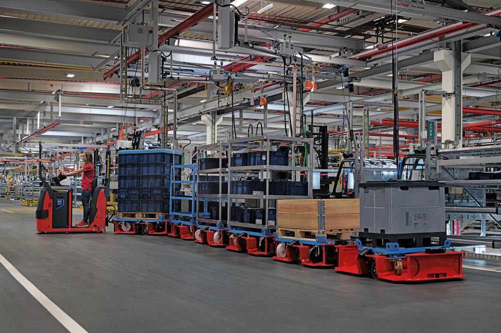 Linde LT10 WX achter een Linde P40 trekker