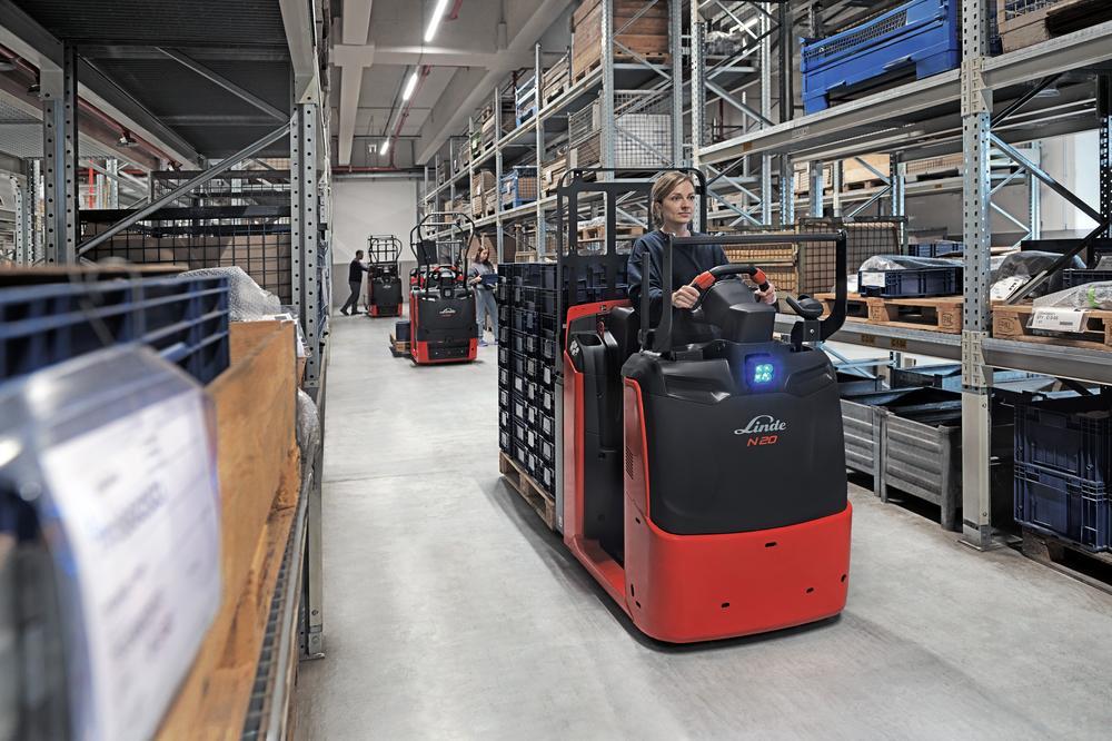 Linde N20-N25 orderverzameltruck met Linde BlueSpot