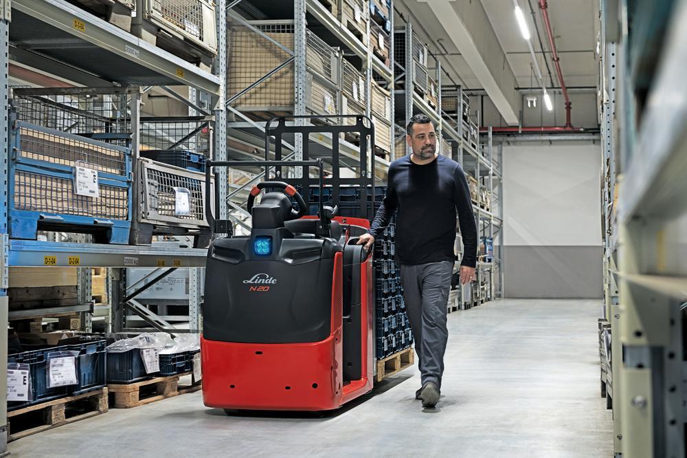 Linde N20-N25 orderverzameltruck met meeloopfunctie