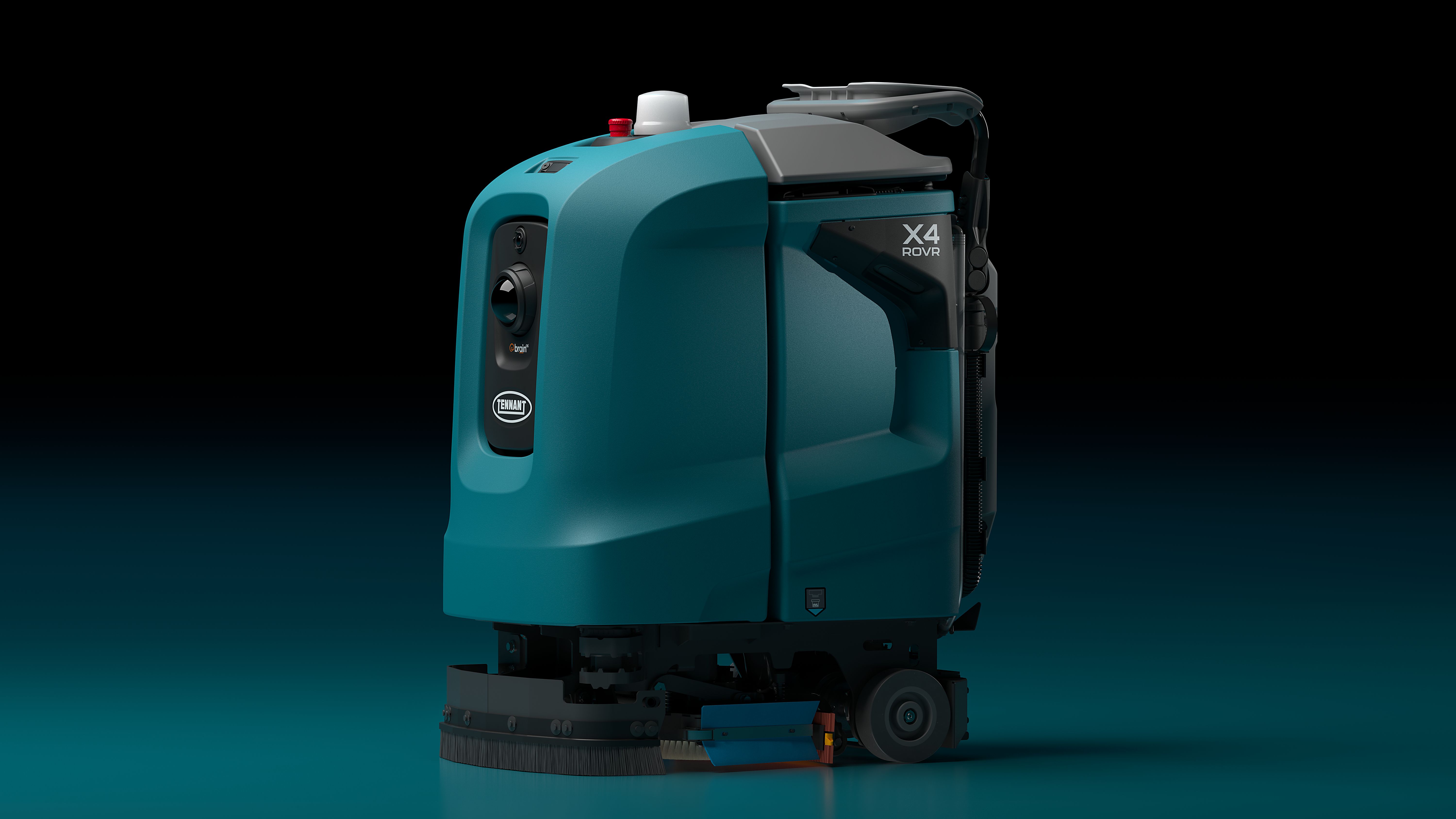 Tennant X4 ROVR schrobmachine - zijaanzicht
