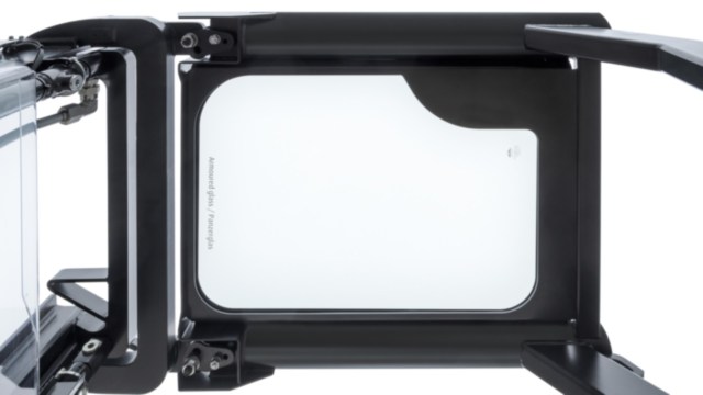 Panoramadak van gepansterd glas