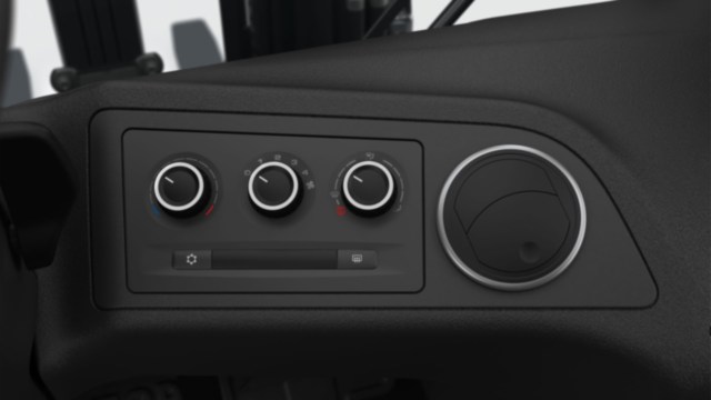 Airconditioningsysteem* met geïntegreerde verwarming in Linde E35 - E50