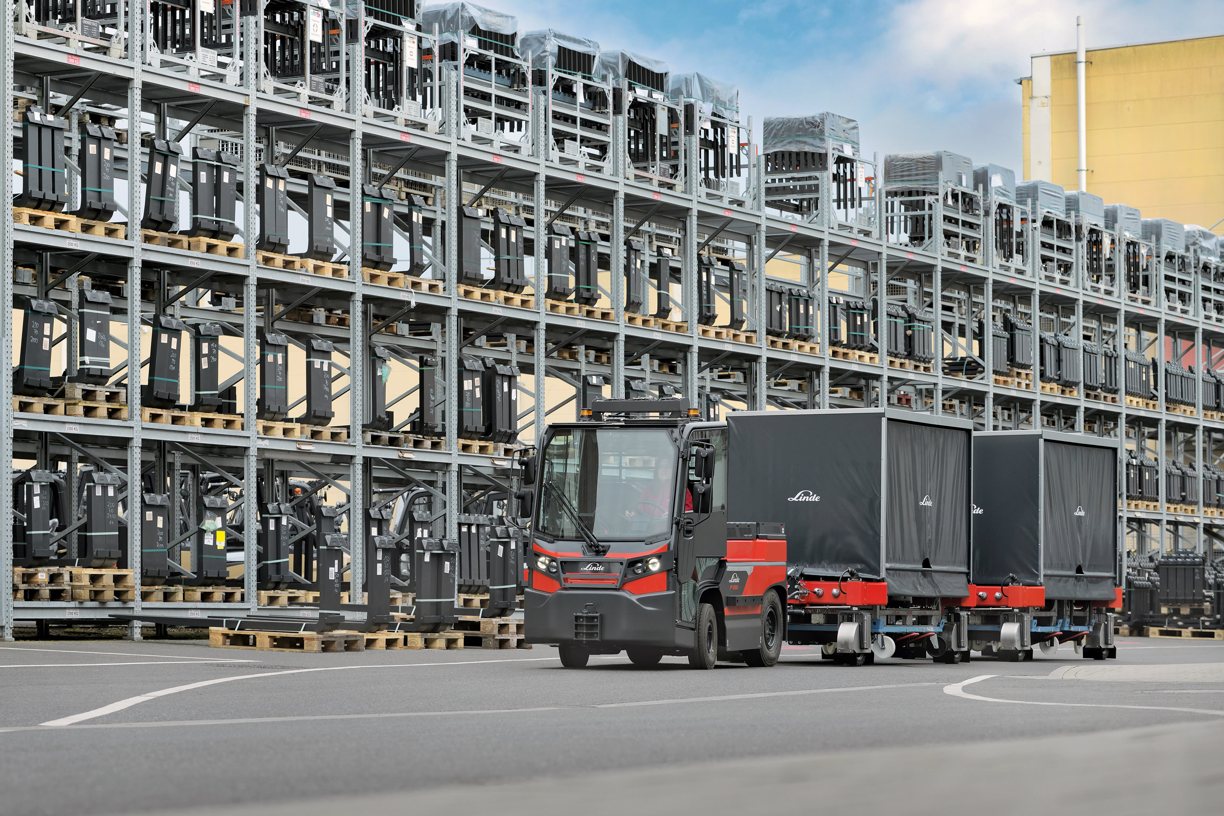 de Linde P250 trekker en het LT-Ch frame is geoptimaliseerd voor buiten inzet