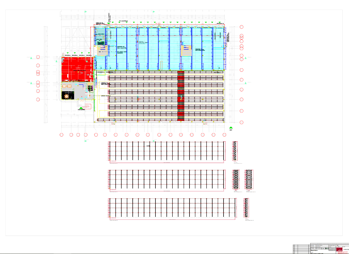 Tekening magazijnindeling