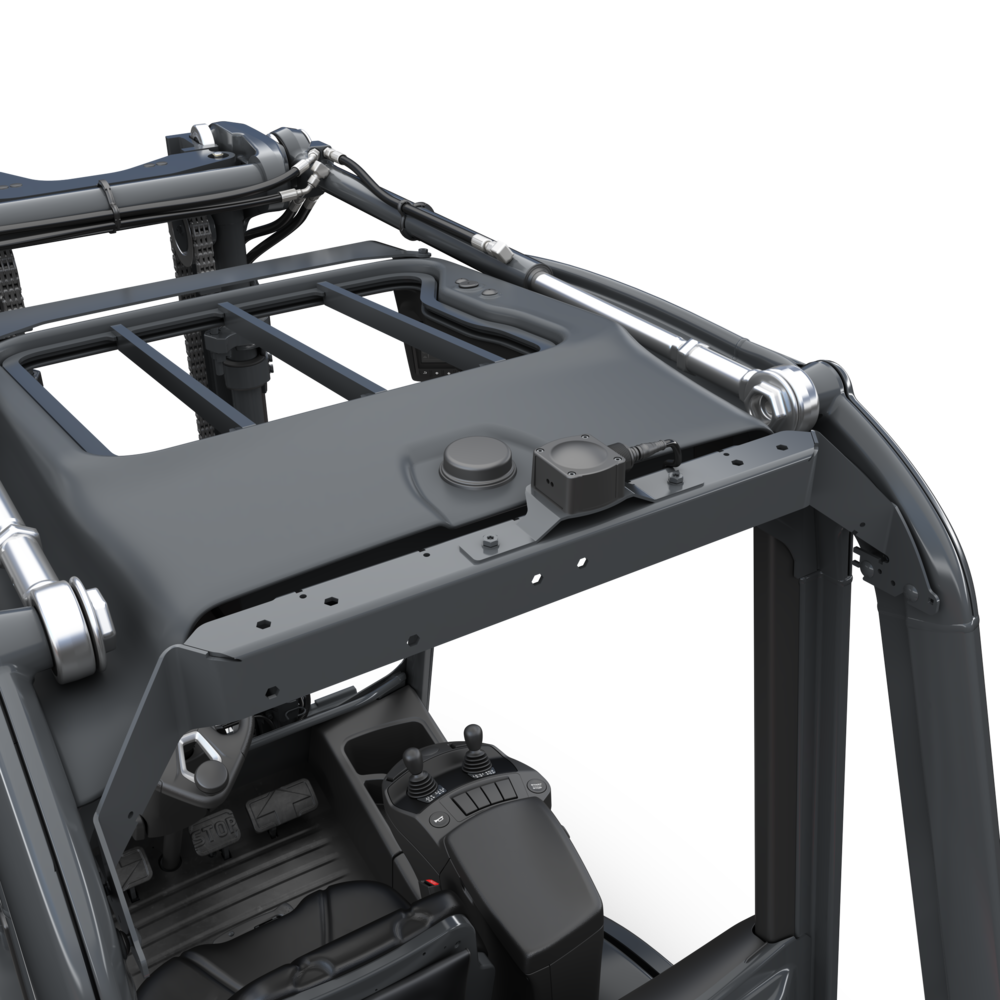 Linde Speed Assist past de topsnelheid van de truck automatisch aan de omgeving en de rijsituatie aan.