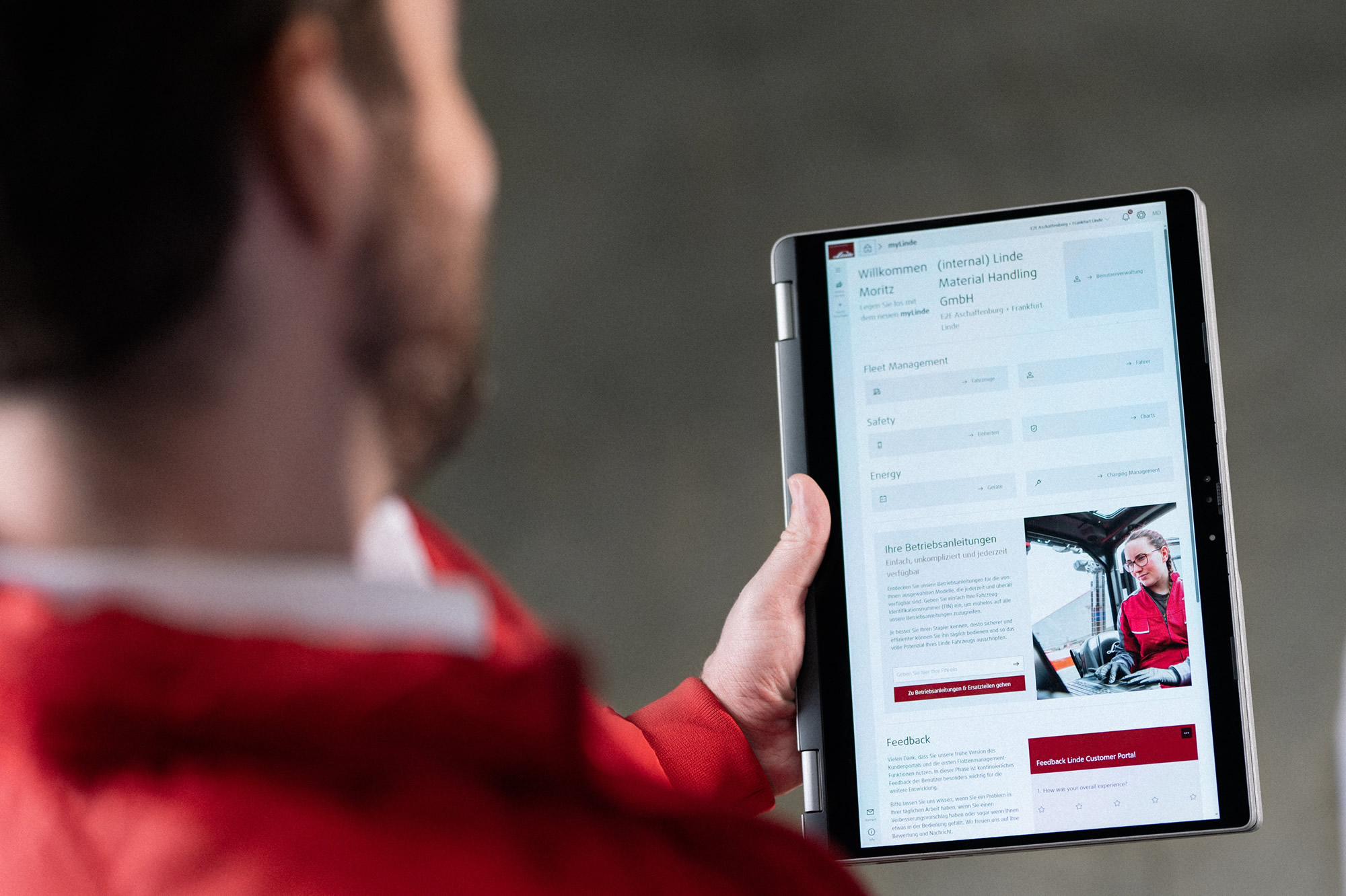 Linde Fleetmanagement tool MyLinde