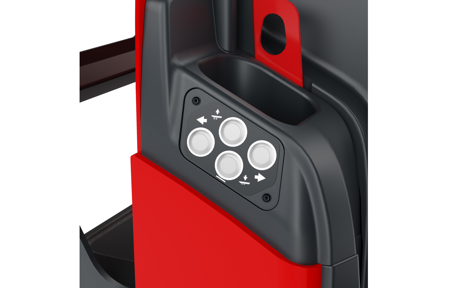 Meeloopknop op de Linde N20-N25 orderverzameltruck