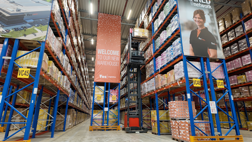 Het nieuwe warehouse van Vos Logistics