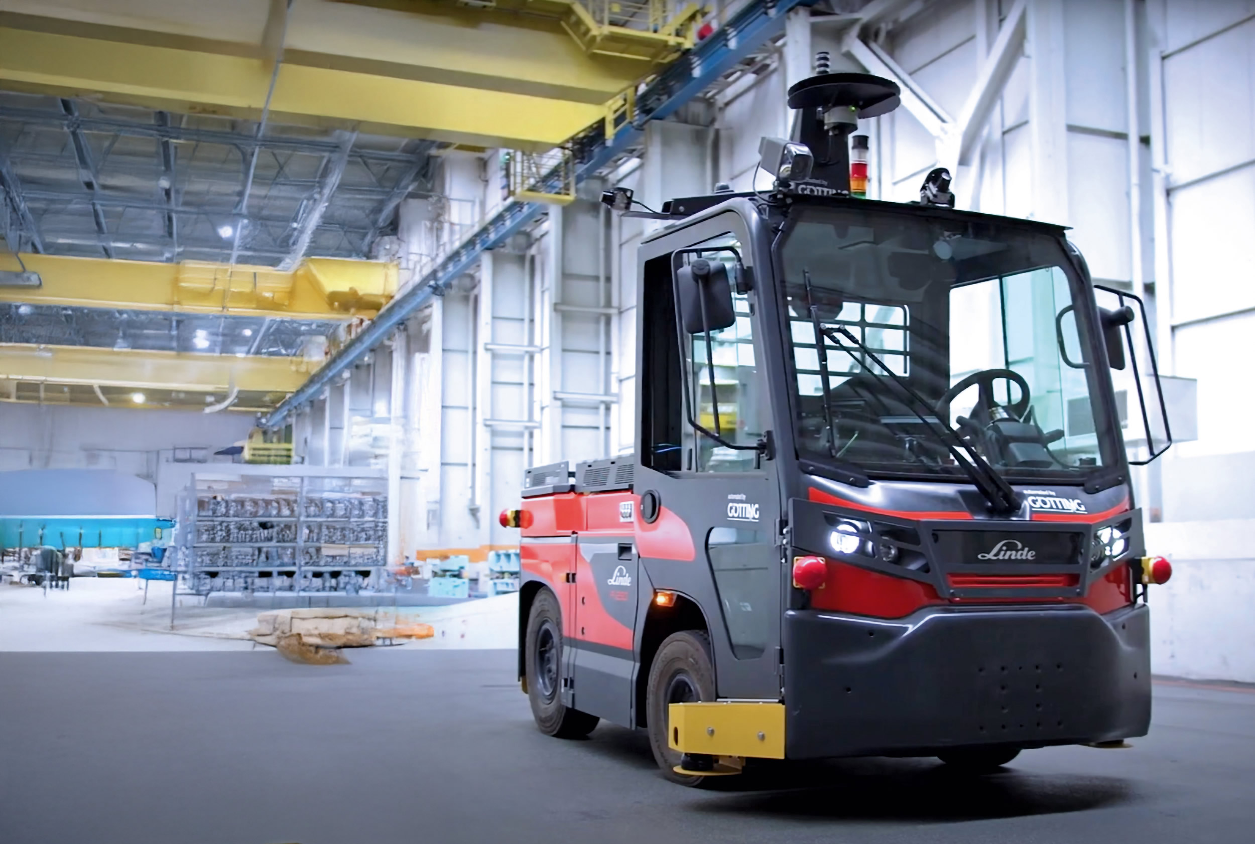 Linde P120-trekker voor vracht- en bagagetransport