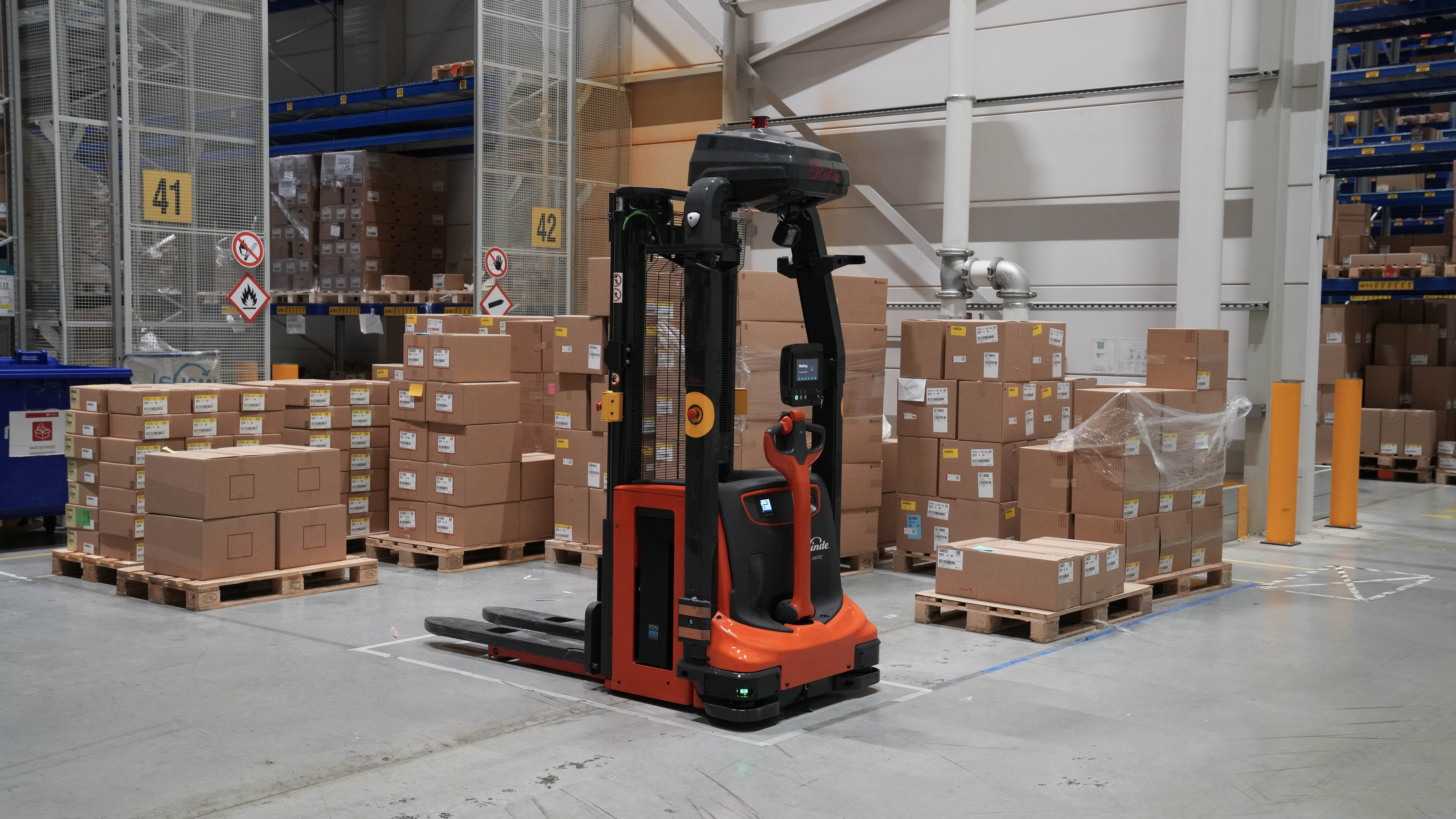 Robin de robot Linde L-Matic HD k bij Hollister